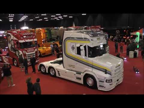Truck Show Ciney 2018, open pipes, red carpet, powered by www.truck-pics.eu