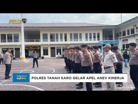 POLRES TANAH KARO GELAR APEL FUNGSI DAN ANEV KINERJA