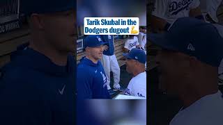 Tarik Skubal meets his new manager and teammates at Dodger Stadium!