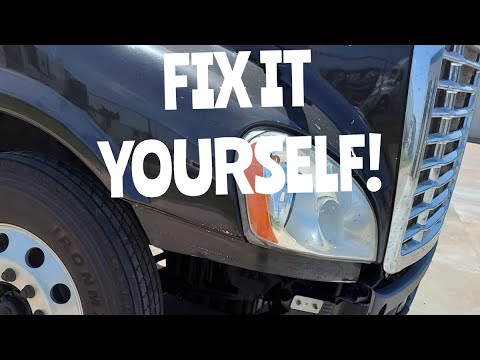 Bumper replacement for 2014 Cascadia  #trucking #cascadia #JESUSSAVES