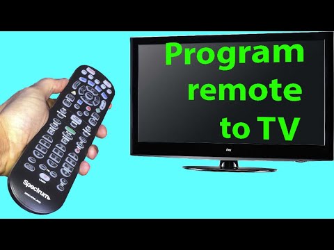 Spectrum remote programming to TV with codes