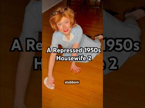 A Repressed 1950s Housewife #comedy #50sstyle #funny #history #1950s #1950sfashion #historyfacts