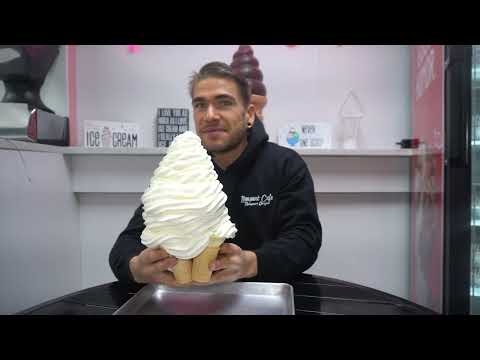 WORLDS BIGGEST ICE CREAM CONE CHALLENGE (40 Normal Cones)