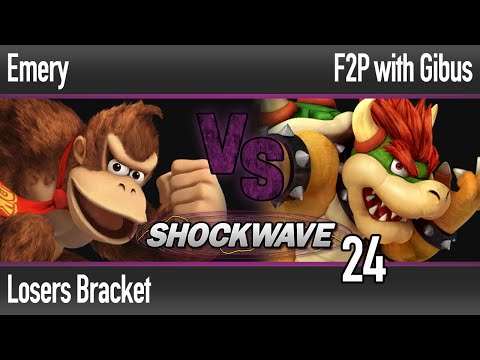 SW 24 Wii U - Emery (DK) vs  F2P With Gibus (Bowser, Lucaio) - Losers Bracket