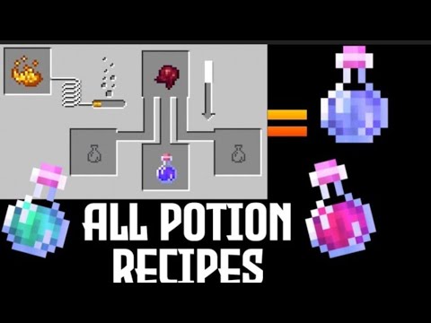 minecraft pata 1 All potions Brewing Recipe For Beginners |😊😊