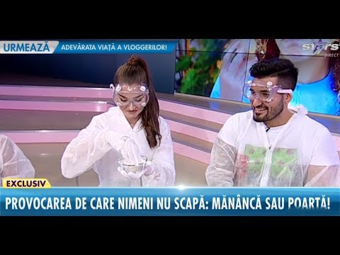Nadir şi Theo Rose, provocare culinară. Iată ce au mâncat cei doi artiști