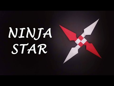 DIY - How To Make a Paper Kunai Shuriken (Ninja Star) - Origami