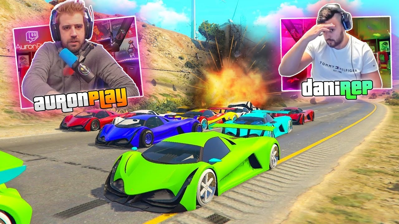 EL ÚLTIMO EXPLOTA CON AURONPLAY! ACELERA!! - GTA 5 ONLINE