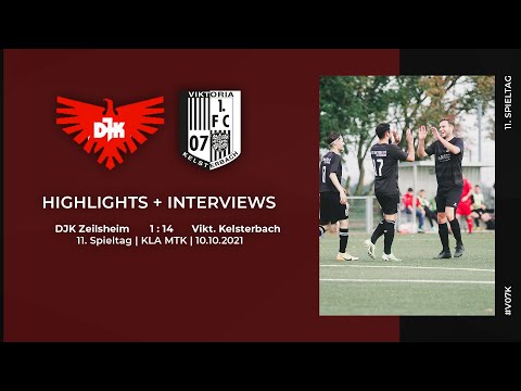 DJK Zeilsheim - Viktoria Kelsterbach | 11. Spieltag | Highlights + Interviews | 10.10.2021