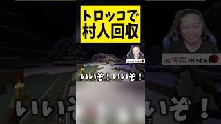トロッコで村人回収 #マイクラ #マインクラフト#実況 #ゲーム実況 #shots #ゲーム