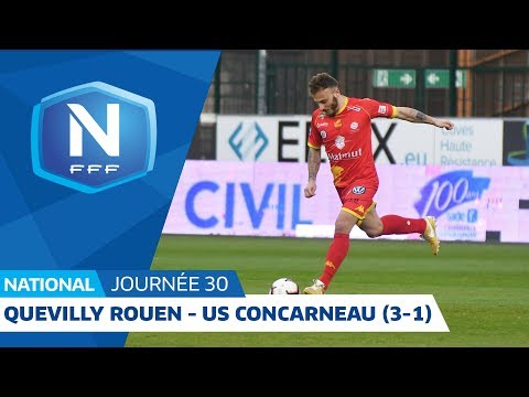 J30 : Quevilly Rouen M. - US Concarneau (3-1), le résumé I National FFF 2018-2019