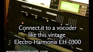 Video thumbnail for Moog Voyager meets Electro-Harmonix Vocoder by experimentalsynth