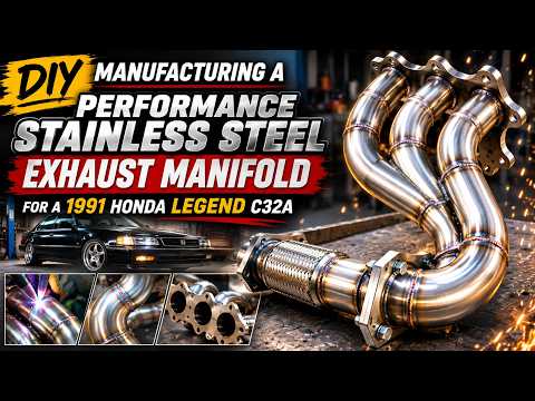 Thumbnail for DIY Manufacturing a Honda Legend C32A Stainless steel Performance exhaust manifold by Honda UK Manufacturing, video, Car, vide, Honda Legend