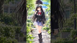 【四季の彼女】2026年10月2日(金)No.916 木漏れ日の中庭、本を持つ彼女🤗。🌿✨ #四季の彼女 #Shorts