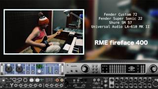 Video thumbnail for RME fireface 400 vs Universal Audio UAD apollo QUAD by Гитарист Илья Драгунов