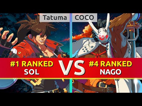GGST ▰ Tatuma (#1 Ranked Sol) vs COCO (#4 Ranked Nagoriyuki). High Level Gameplay