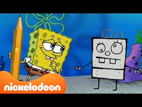 Capa de Bob Esponja | Bob Rabisco Ganha Vida! ✏️ | Franken Rabisco | Nickelodeon em Português