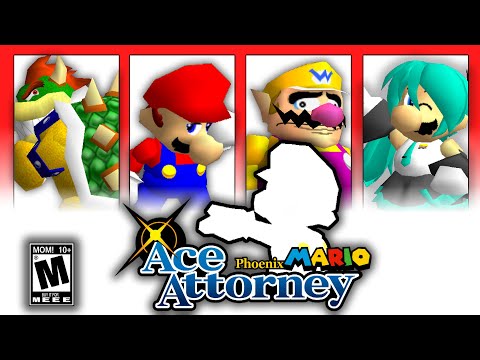 SM64 bloopers: Phoenix MARIO: Ace Attorney
