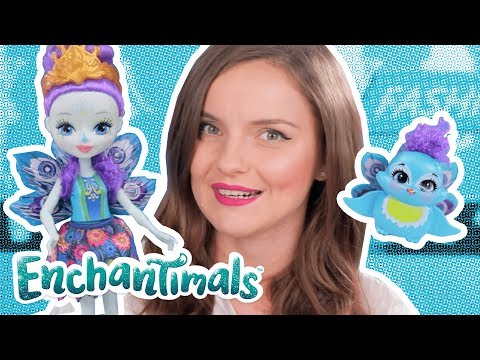 Набор Кукла Энчантималс «Пэттер Павлина  с любимым зверёнком Флэп» FXM74