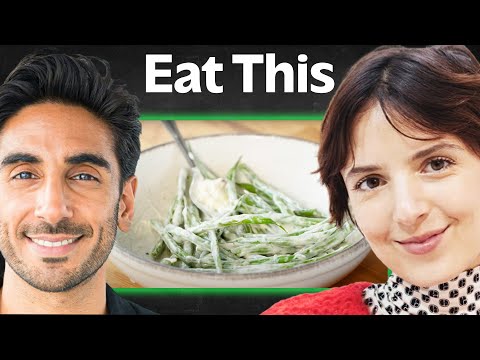 Cooking With The Glucose Goddess: Green Garlic Beans Recipe | Jessie Inchauspé