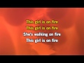 Girl On Fire (Inferno Version) Karaoke 