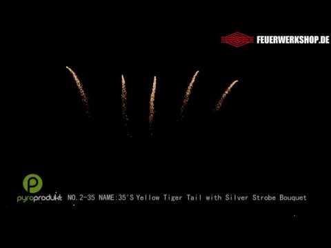 Yellow Tiger Tail / with Silver Strobe Bouquet (PPP 02 35)