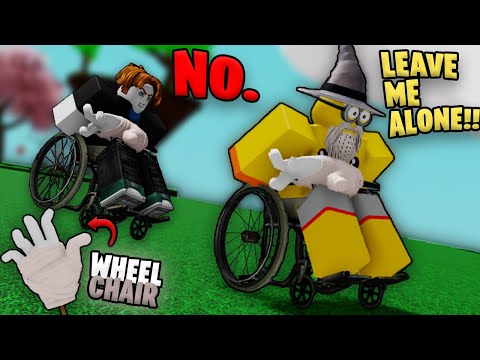 I Unlocked the Wheelchair glove in Slap Battles...