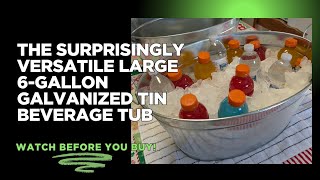 The Best Large 6-Gallon Galvanized Tin Beverage Tubs | Everything You Need to Know About Them!