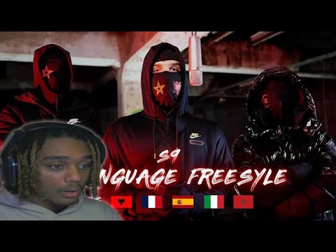 AMERICAN REACTS to S9 - 6 Language Freestyle #6Languages