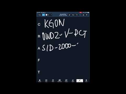 IFR ATC Communications Sample CRAFT Clearance from KOWD to KGON