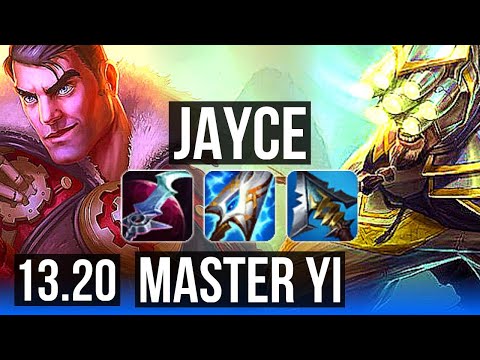 JAYCE vs MASTER YI (MID) | Quadra, 70% winrate, Legendary, 17/3/6 | JP Master | 13.20