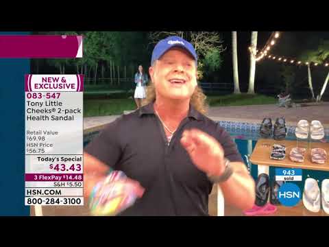 Tony Little Cheeks 2pack Slide Health Sandal