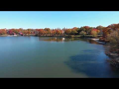 A Relaxing Flight over Jamaica Pond - Boston, MA - Fall 2019