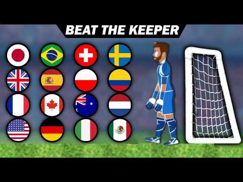 BEAT THE KEEPER | Marble Soccer Race Tournament