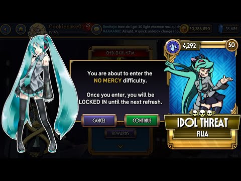 Topping Charts and Stealing Hearts - Idol Threat vs. No Mercy | Skullgirls Mobile