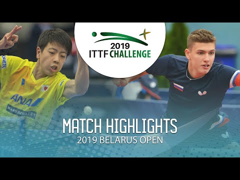 [2019 ITTF Belarus Open] Hiroto Shinozuka vs Lev Katsman  2019.11.1