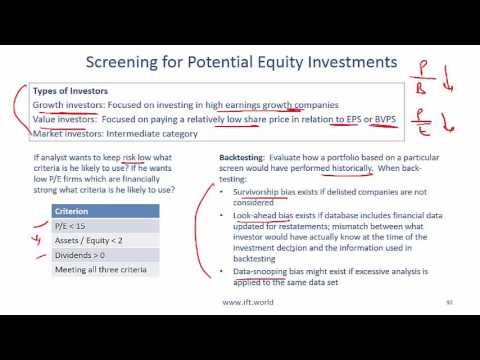 2017 Level I CFA FRA: Applications of Financial Statement Analysis Summary