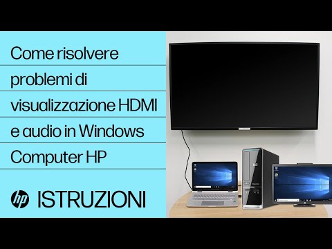 Come risolvere problemi di visualizzazione HDMI e audio in Windows | Computer HP | HP Support