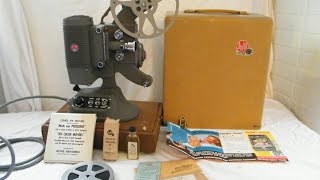 VINTAGE 1950's DEJUR MODEL 750 8mm MOVIE PROJECTOR (HD)