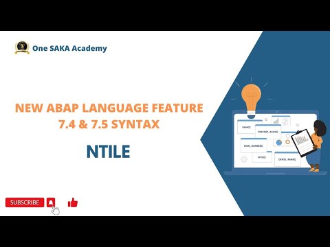 New ABAP Syntax- NTILE