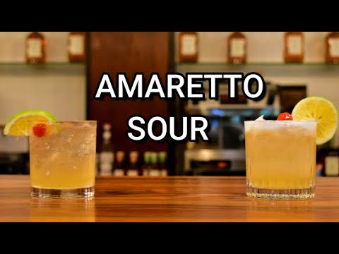 How To Make An Amaretto Sour - Two Versions