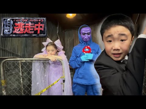 【逃走中】じゅたろうくんとひめらぶラリッサちゃんのコラボ動画青鬼から逃げろ！