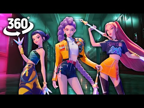 K-Pop Demon Hunters HUNTR/X in Your School ! | 360° VR