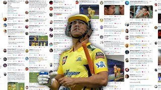 National & International cricketer's tweets about MS Dhoni's performance last night #MIvsCSK #Dhoni