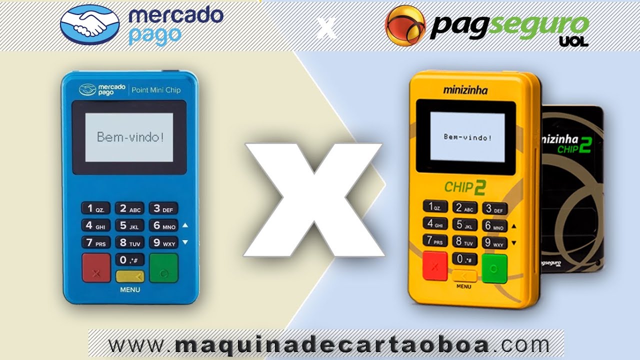 Point Mini Chip ou Minizinha Chip 2 - COMPARANDO MERCADO PAGO E PAGSEGURO