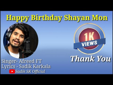 Shayan Monu.New Beary Birthday Song ||Afreed appi ft||Sadik Karkala||