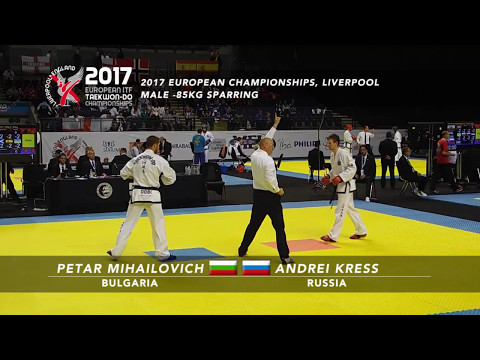 Petar Mihailovich (BUL) v Andrei Kress (RUS) - Male -85kg Sparring