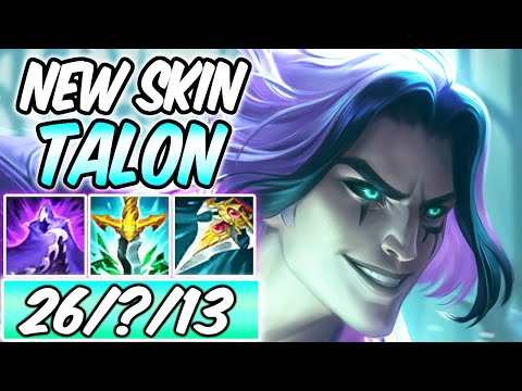 NEW TALON SKIN - WITHERED ROSE TALON MID GAMEPLAY FULL AD | Build & Runes | League of Legends | S11