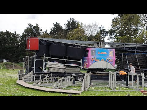 B.Cole & Sons Waltzer Build Up Pt.2 Kings Park Bournemouth May 2024 #funfair #fairground