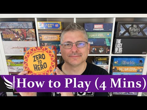 How to play Zero to Hero Game (Martin Wallace Trick-Taking!)